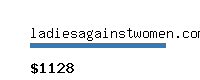 ladiesagainstwomen.com Website value calculator