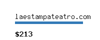 laestampateatro.com Website value calculator