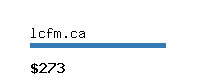 lcfm.ca Website value calculator