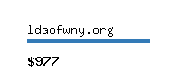 ldaofwny.org Website value calculator