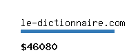 le-dictionnaire.com Website value calculator
