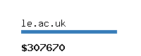 le.ac.uk Website value calculator