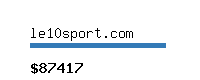 le10sport.com Website value calculator