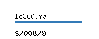 le360.ma Website value calculator