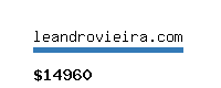 leandrovieira.com Website value calculator