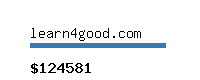 learn4good.com Website value calculator