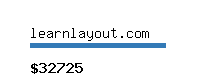 learnlayout.com Website value calculator