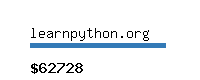 learnpython.org Website value calculator