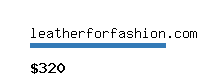 leatherforfashion.com Website value calculator