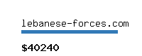 lebanese-forces.com Website value calculator