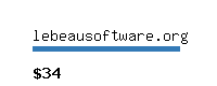 lebeausoftware.org Website value calculator