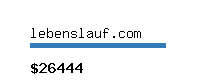 lebenslauf.com Website value calculator