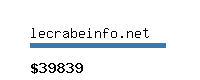 lecrabeinfo.net Website value calculator