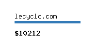 lecyclo.com Website value calculator