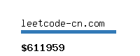 leetcode-cn.com Website value calculator