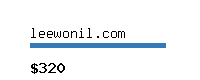 leewonil.com Website value calculator