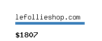 lefollieshop.com Website value calculator