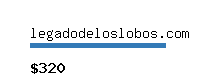 legadodeloslobos.com Website value calculator
