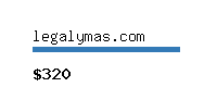 legalymas.com Website value calculator