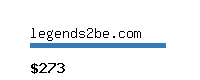 legends2be.com Website value calculator