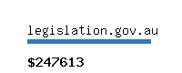 legislation.gov.au Website value calculator