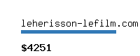 leherisson-lefilm.com Website value calculator