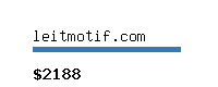 leitmotif.com Website value calculator