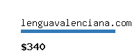 lenguavalenciana.com Website value calculator