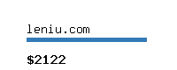 leniu.com Website value calculator