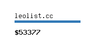 leolist.cc Website value calculator