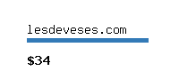 lesdeveses.com Website value calculator
