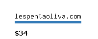 lespentaoliva.com Website value calculator