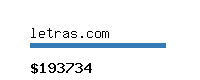 letras.com Website value calculator