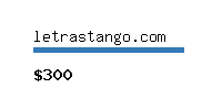 letrastango.com Website value calculator