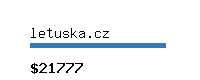 letuska.cz Website value calculator