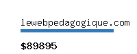 lewebpedagogique.com Website value calculator