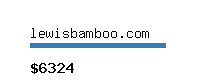 lewisbamboo.com Website value calculator