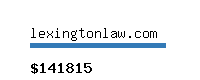 lexingtonlaw.com Website value calculator