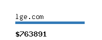 lge.com Website value calculator