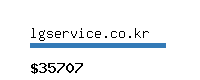 lgservice.co.kr Website value calculator