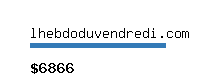 lhebdoduvendredi.com Website value calculator