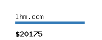 lhm.com Website value calculator