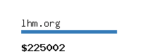 lhm.org Website value calculator