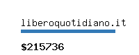 liberoquotidiano.it Website value calculator