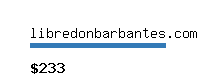 libredonbarbantes.com Website value calculator