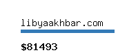 libyaakhbar.com Website value calculator