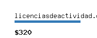 licenciasdeactividad.org Website value calculator