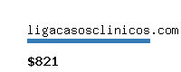 ligacasosclinicos.com Website value calculator