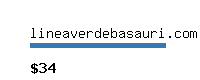 lineaverdebasauri.com Website value calculator