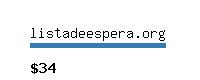 listadeespera.org Website value calculator